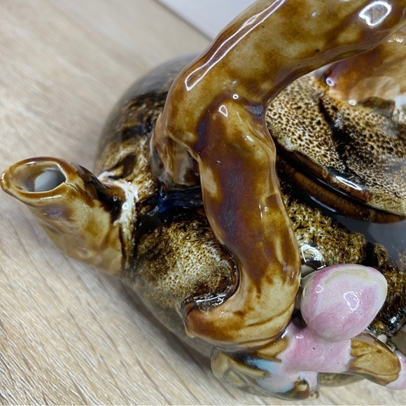 Handmade Hand Painted Ceramic Floral Forest Tree Branch Decorative Teapot - Picture 12 of 16